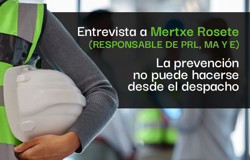 La prevención no se hace desde el despacho - Mertxe Rosete